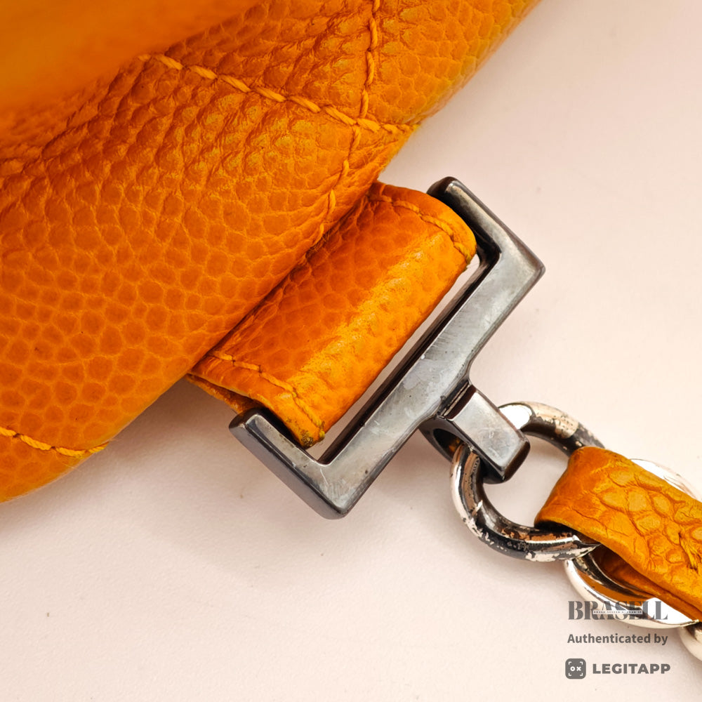 CHANEL Matelasse Caviar Leather Yellow 2Way Backpack 【ImportFeeFREE】