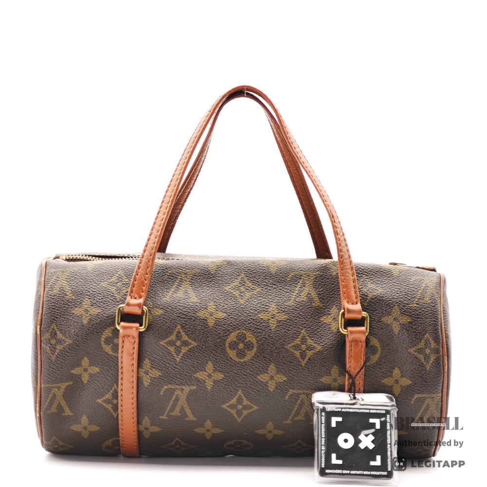 LOUIS VUITTON Papillon 26 Monogram Canvas Brown Hand Bag M51366 【ImportFeeFREE】