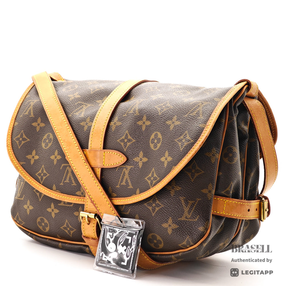 LOUIS VUITTON Saumur30 Monogram Canvas Shoulder Bag M42256 【ImportFeeFREE】