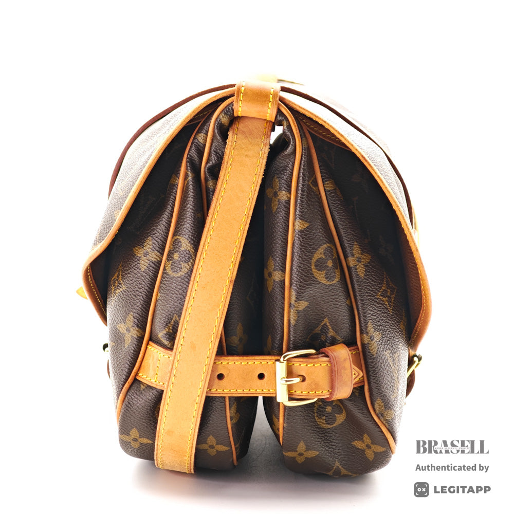 LOUIS VUITTON Saumur30 Monogram Canvas Shoulder Bag M42256 【ImportFeeFREE】