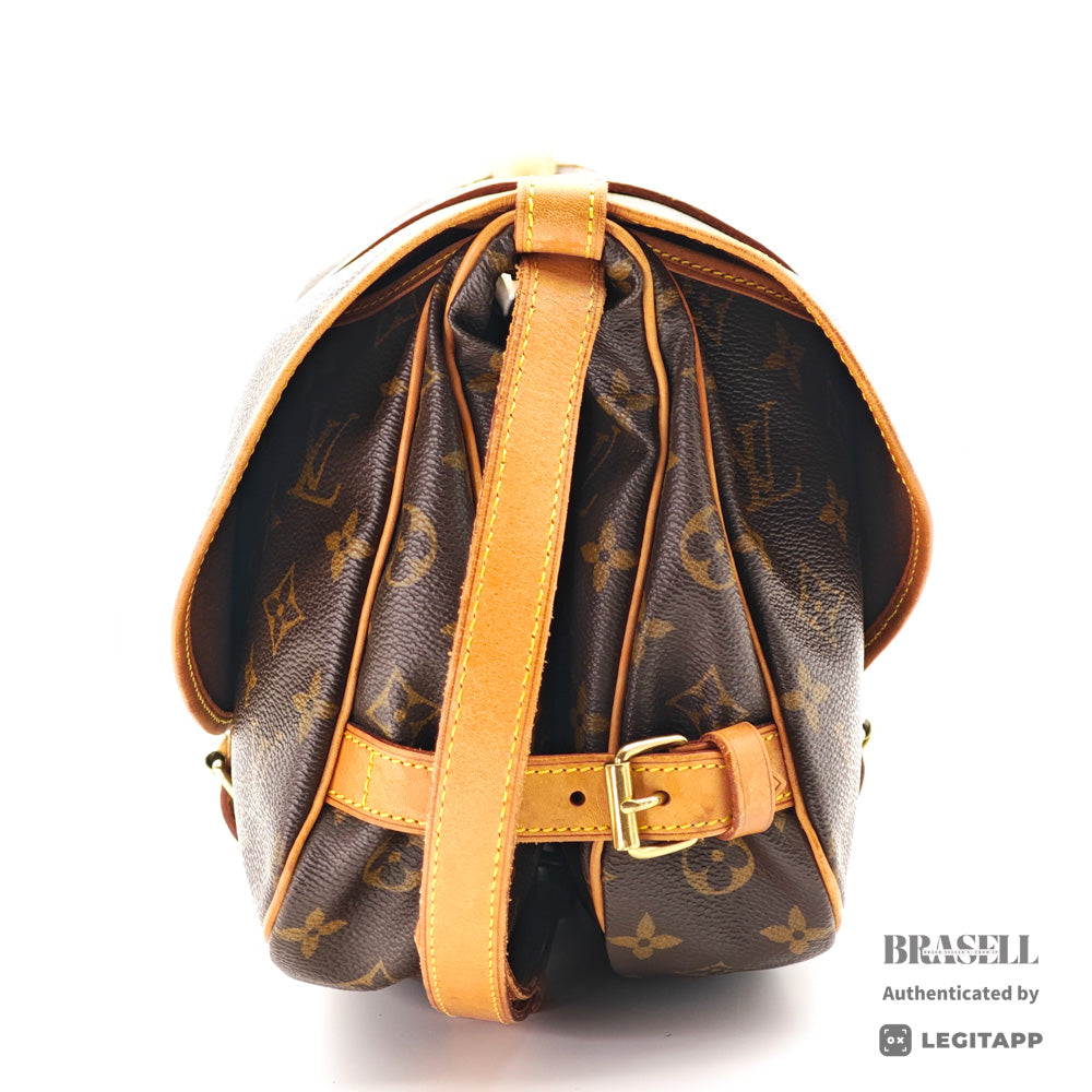 LOUIS VUITTON Saumur30 Monogram Canvas Shoulder Bag M42256 【ImportFeeFREE】