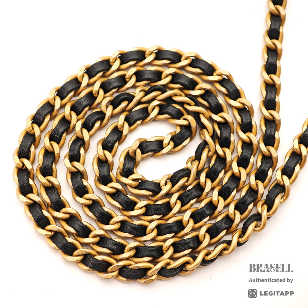 CHANEL Boy Chanel Lambskin V-Stitch Chain Wallet Shoulder Bag 【ImportFeeFREE】