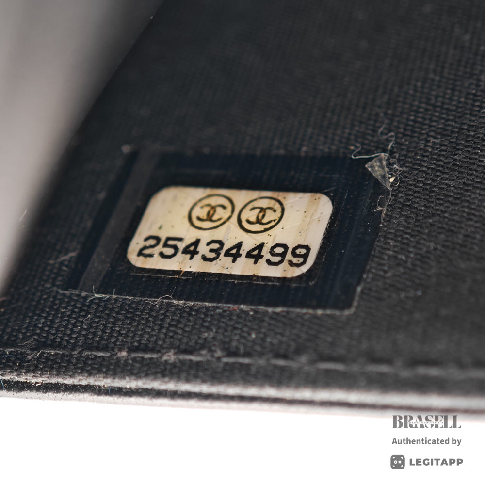 CHANEL Boy Chanel Lambskin V-Stitch Chain Wallet Shoulder Bag 【ImportFeeFREE】