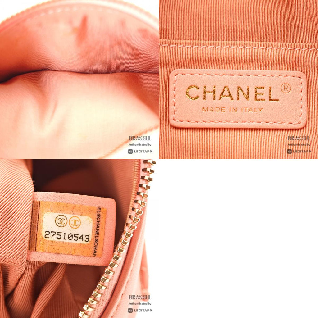CHANEL Matelassé Lambskin Pink Chain Shoulder Bag 【ImportFeeFREE】