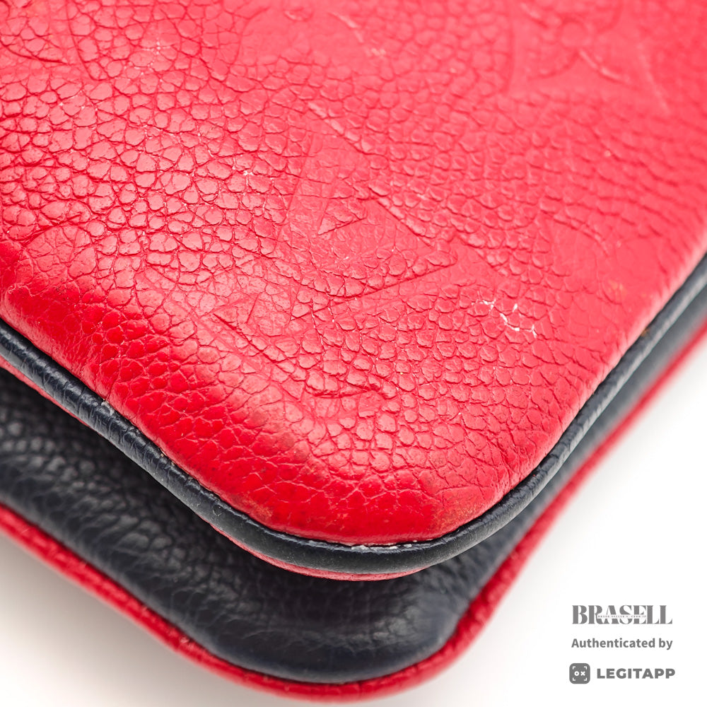 LOUIS VUITTON Pochette Double Zip Monogram Leather M63916 【ImportFeeFREE】