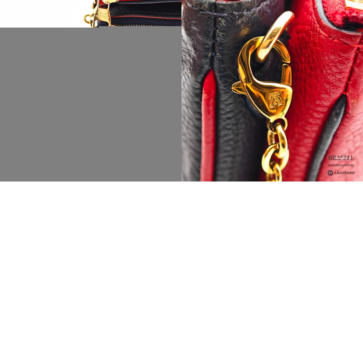 LOUIS VUITTON Pochette Double Zip Monogram Leather M63916 【ImportFeeFREE】