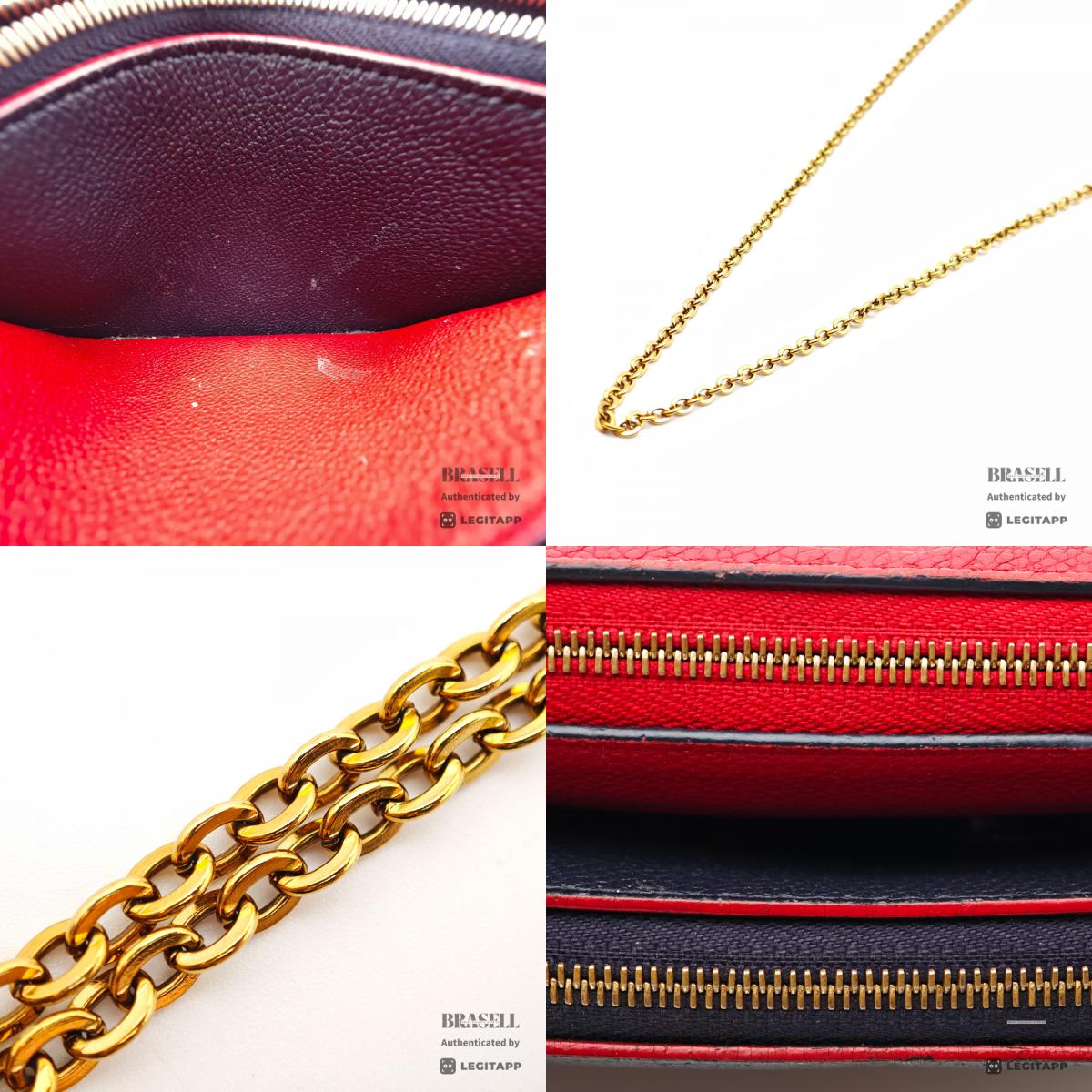 LOUIS VUITTON Pochette Double Zip Monogram Leather M63916 【ImportFeeFREE】