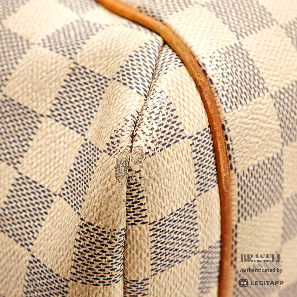 LOUIS VUITTON Totally MM Damier Azur Canvas Tote Bag N51262 【ImportFeeFREE】