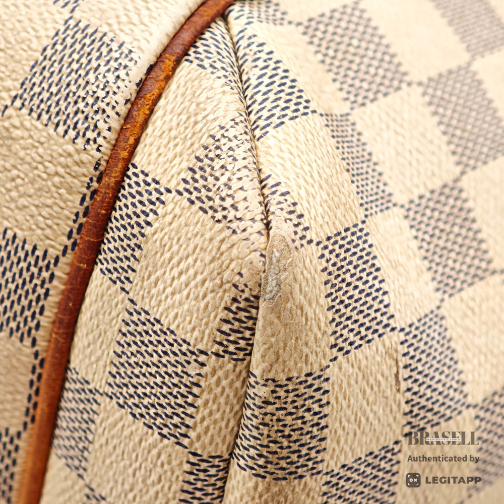 LOUIS VUITTON Totally MM Damier Azur Canvas Tote Bag N51262 【ImportFeeFREE】
