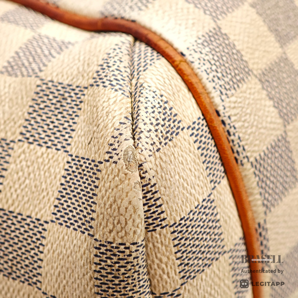 LOUIS VUITTON Totally MM Damier Azur Canvas Tote Bag N51262 【ImportFeeFREE】