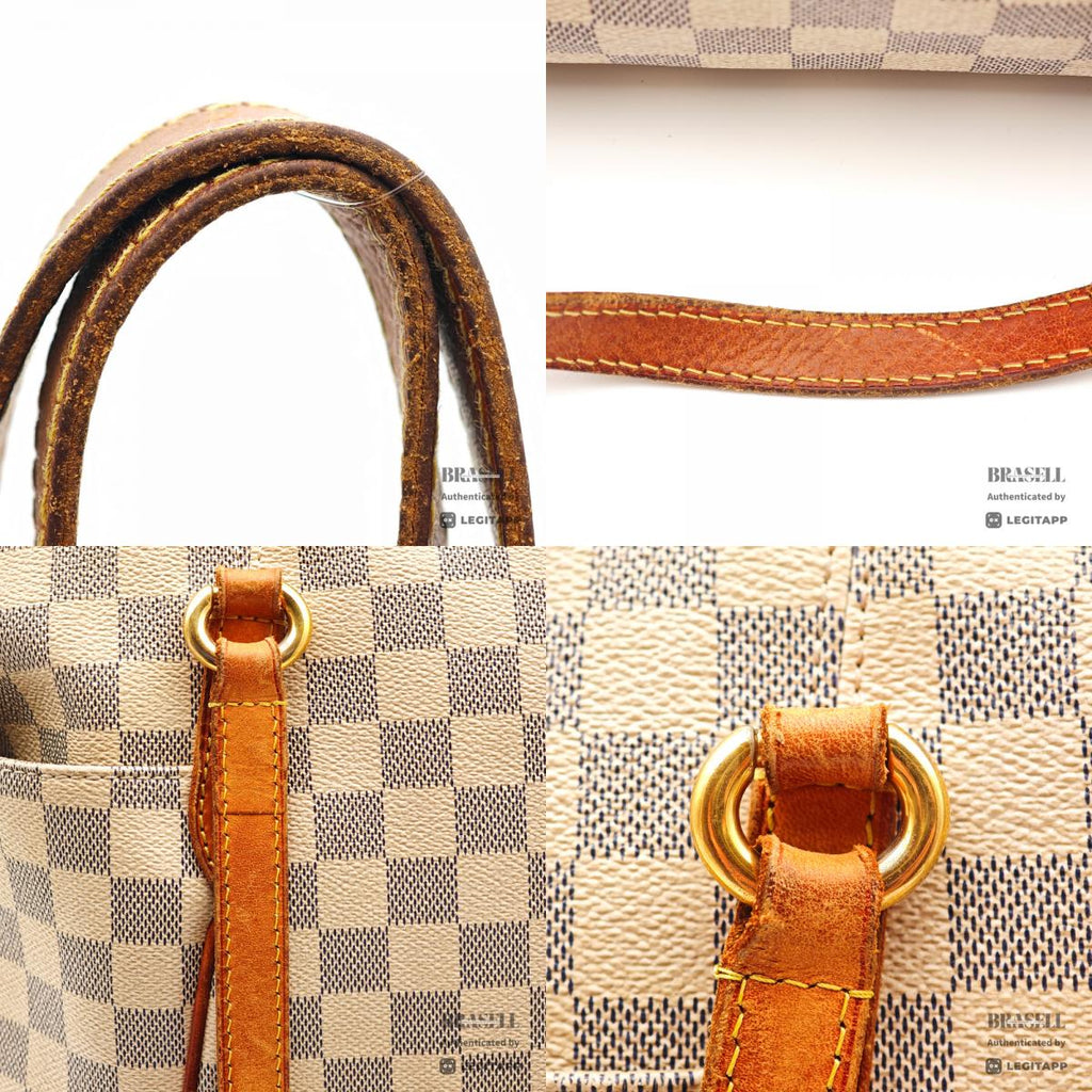 LOUIS VUITTON Totally MM Damier Azur Canvas Tote Bag N51262 【ImportFeeFREE】