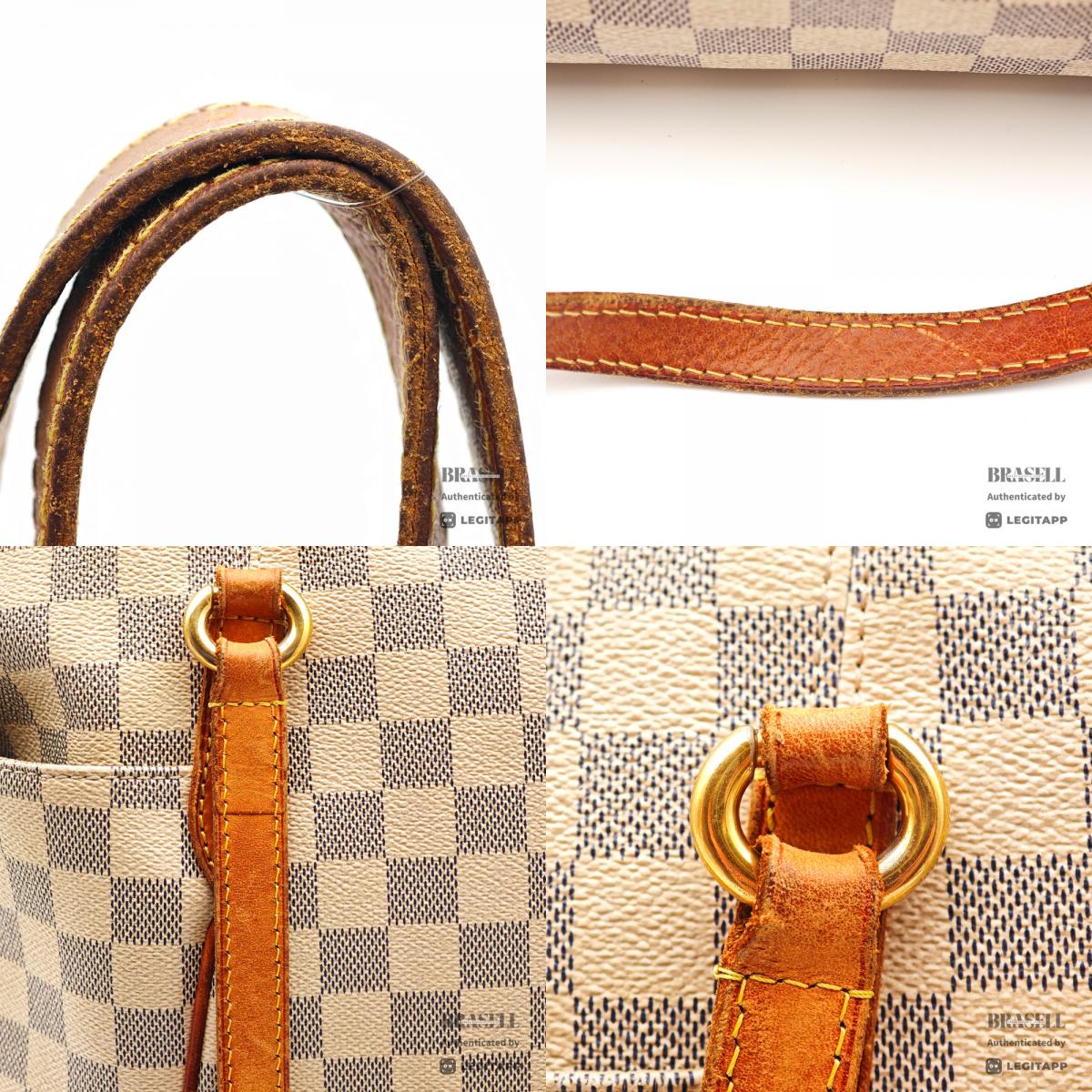 LOUIS VUITTON Totally MM Damier Azur Canvas Tote Bag N51262 【ImportFeeFREE】