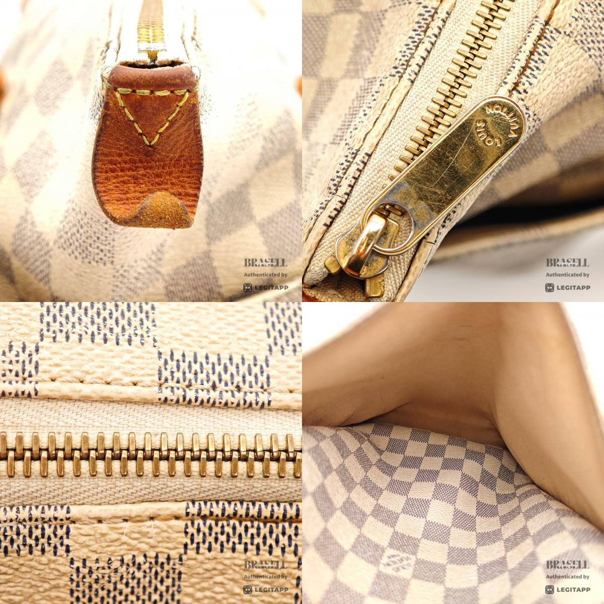 LOUIS VUITTON Totally MM Damier Azur Canvas Tote Bag N51262 【ImportFeeFREE】