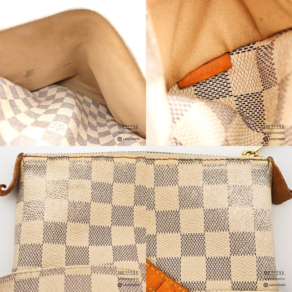 LOUIS VUITTON Totally MM Damier Azur Canvas Tote Bag N51262 【ImportFeeFREE】