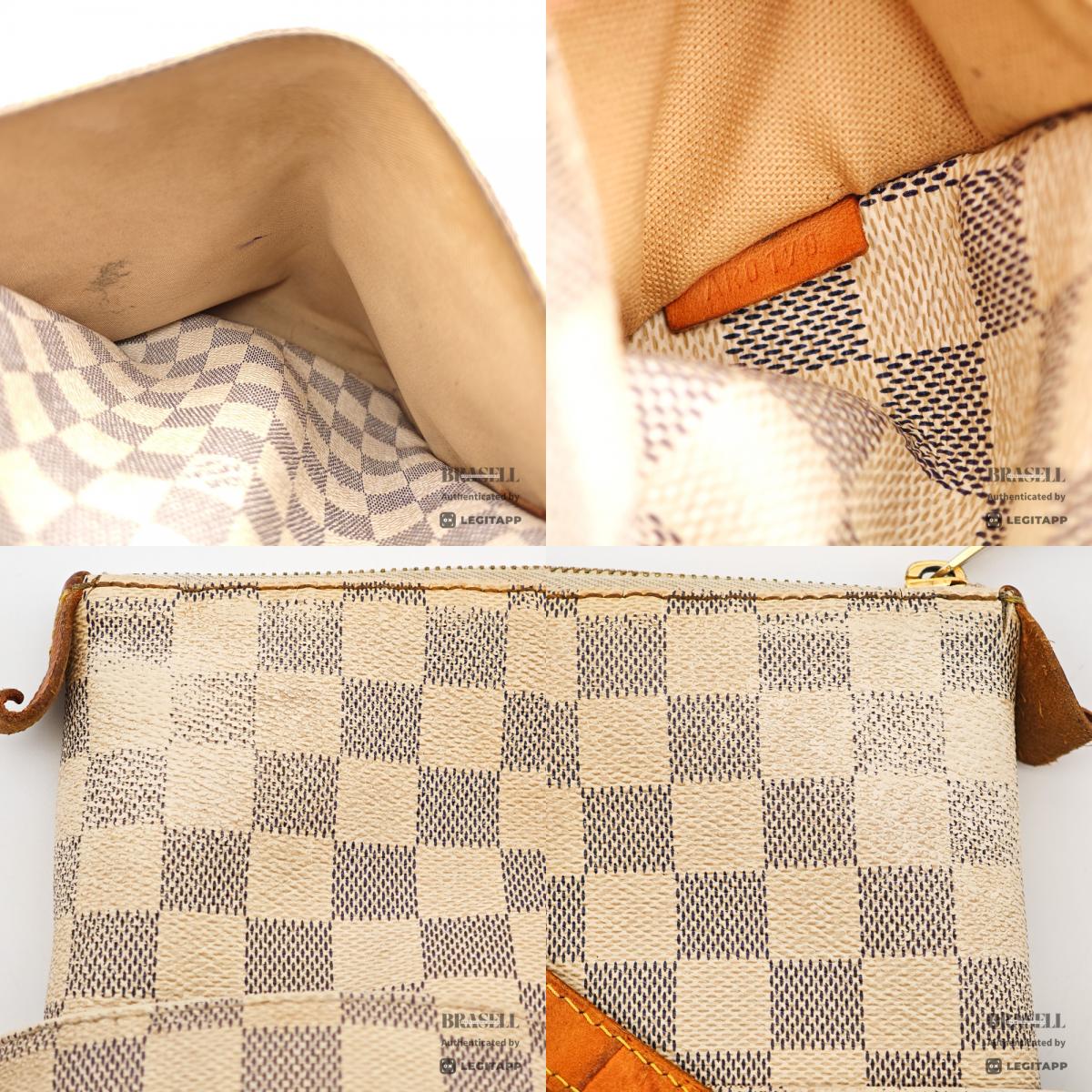 LOUIS VUITTON Totally MM Damier Azur Canvas Tote Bag N51262 【ImportFeeFREE】
