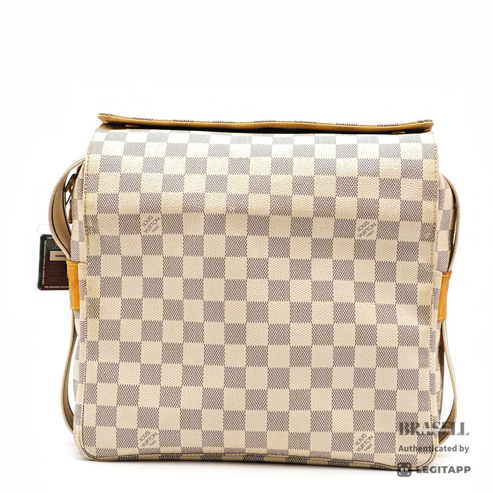 LOUIS VUITTON Naviglio Damier Azur Canvas Shoulder Bag N51189 【ImportFeeFREE】