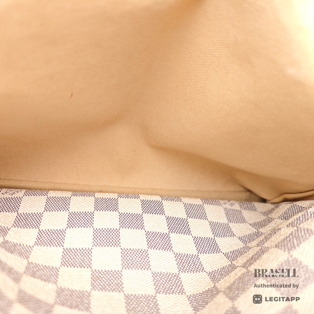 LOUIS VUITTON Naviglio Damier Azur Canvas Shoulder Bag N51189 【ImportFeeFREE】