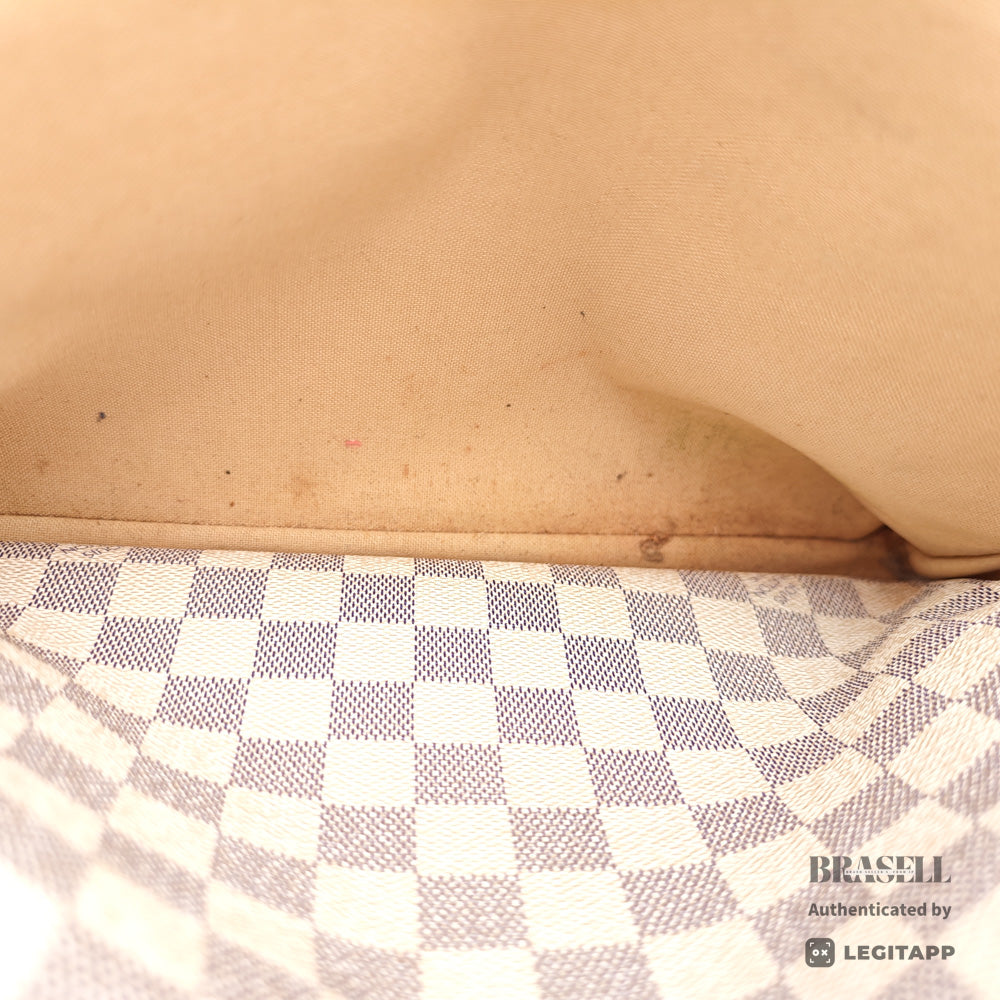 LOUIS VUITTON Naviglio Damier Azur Canvas Shoulder Bag N51189 【ImportFeeFREE】