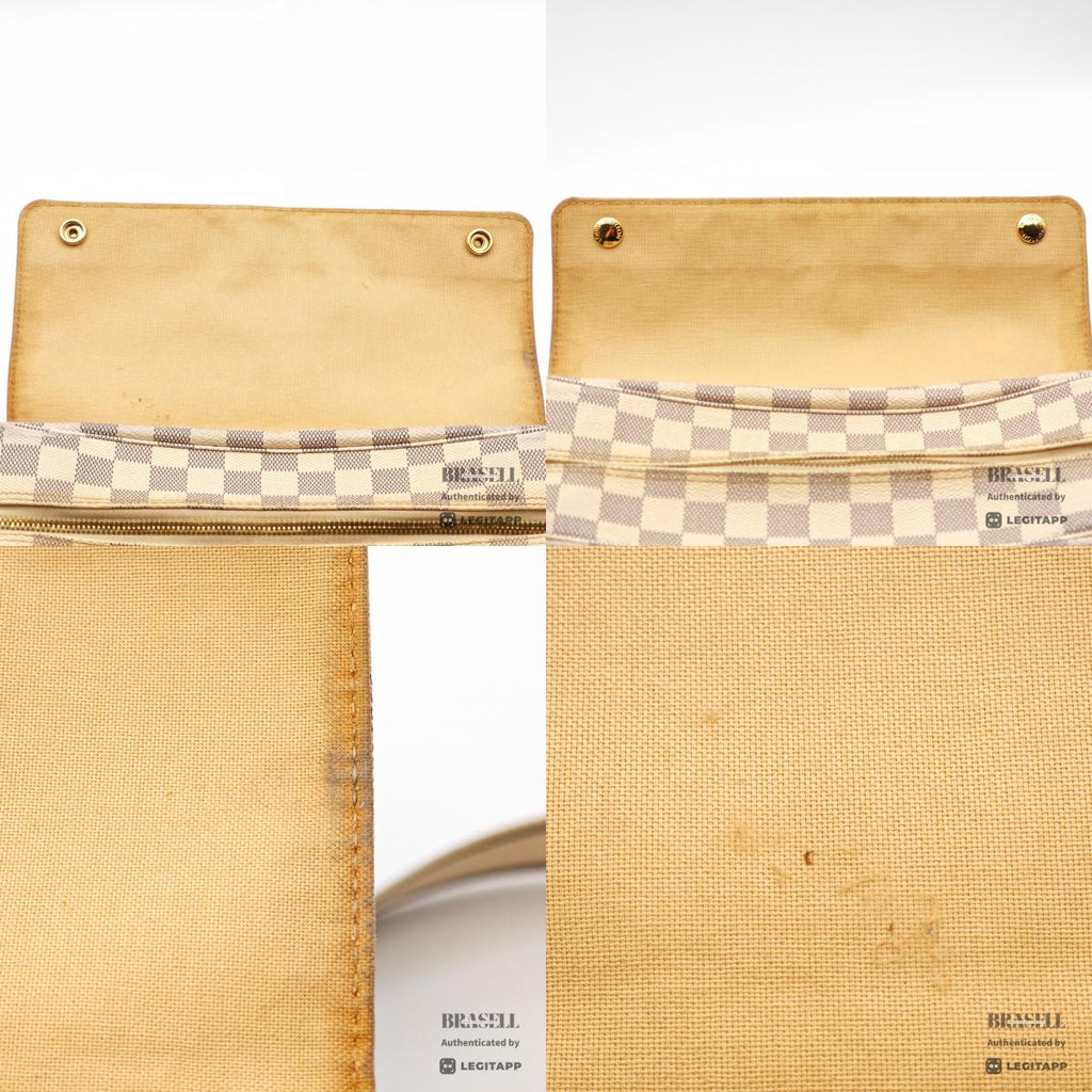 LOUIS VUITTON Naviglio Damier Azur Canvas Shoulder Bag N51189 【ImportFeeFREE】