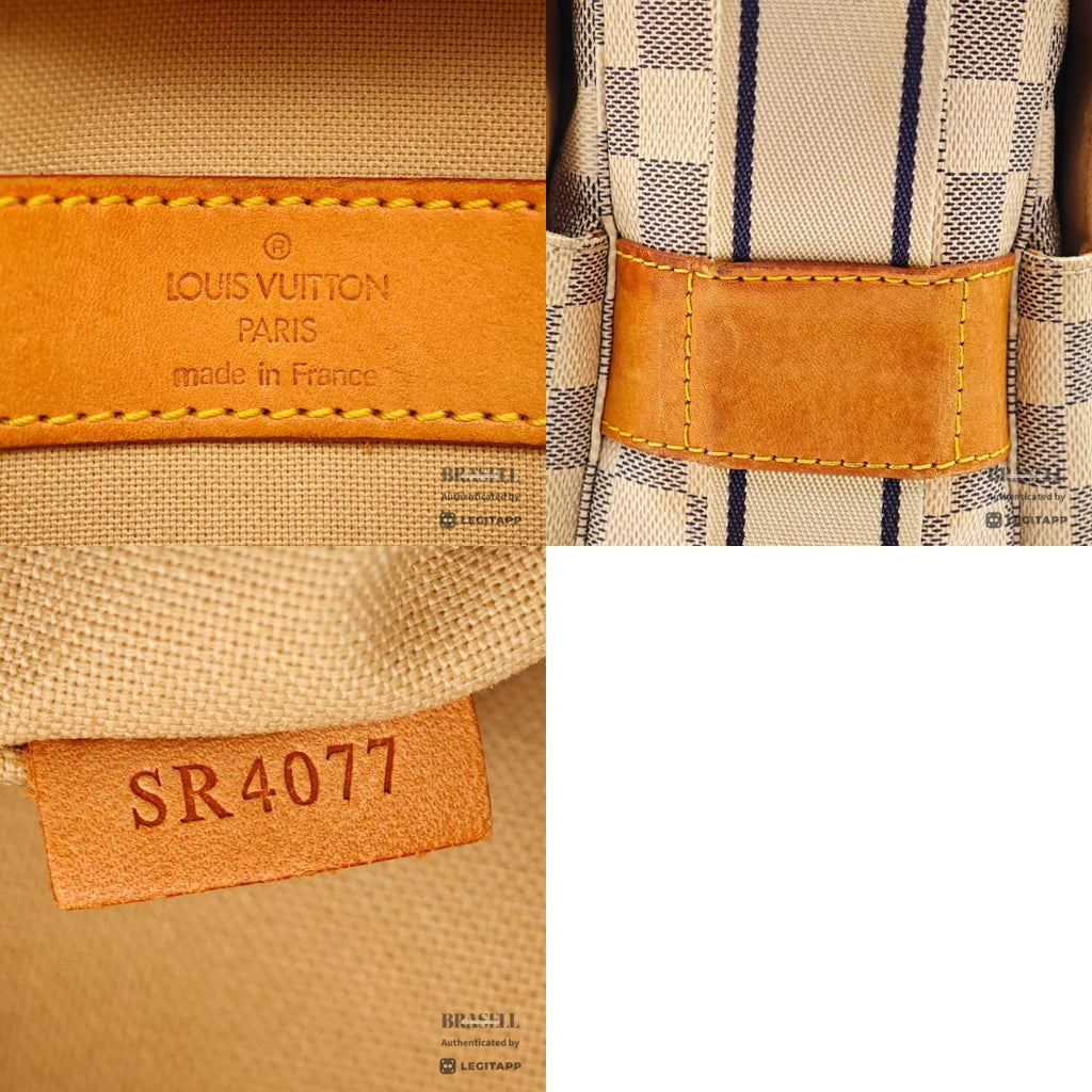 LOUIS VUITTON Naviglio Damier Azur Canvas Shoulder Bag N51189 【ImportFeeFREE】