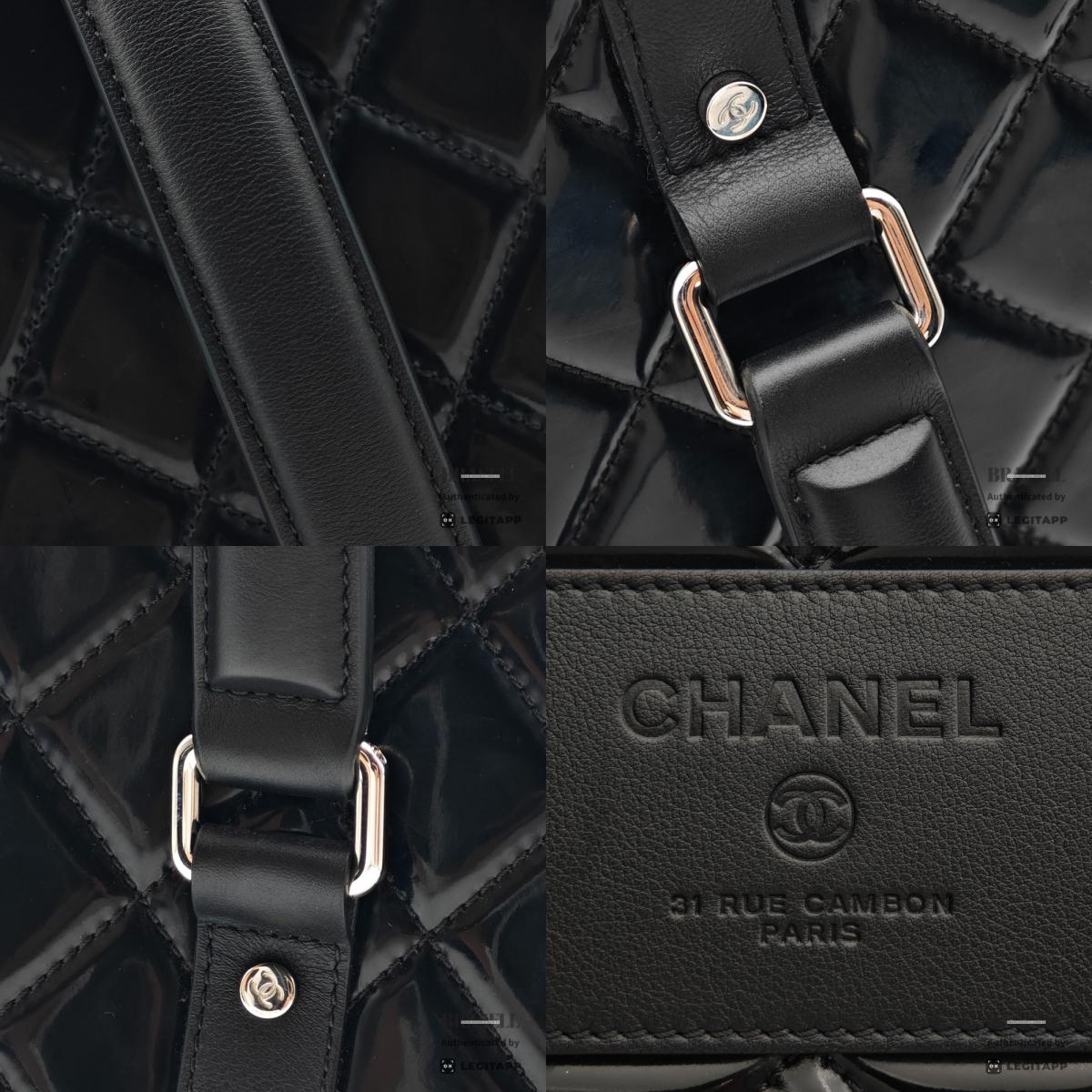 CHANEL Patent Leather Rolling Suitcase 【ImportFeeFREE】