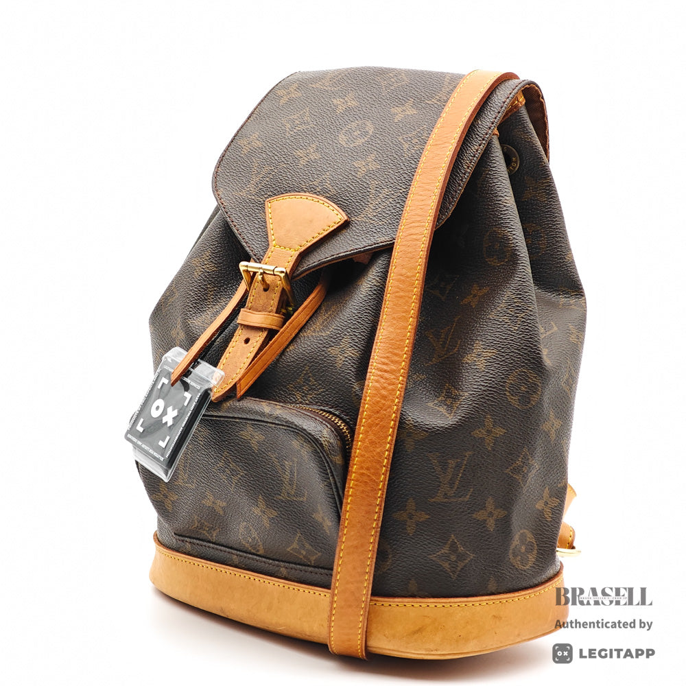LOUIS VUITTON Montsouris MM Monogram Canvas Backpack M51136 【ImportFeeFREE】