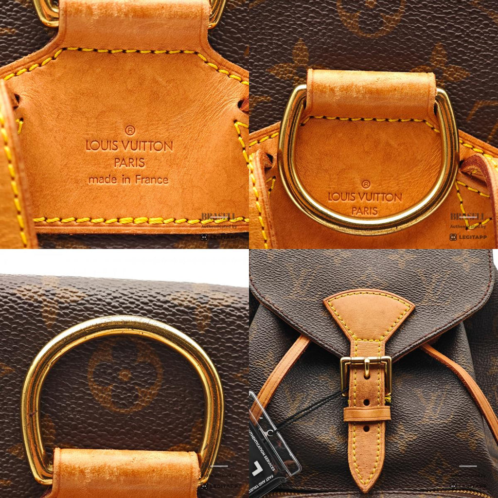 LOUIS VUITTON Montsouris MM Monogram Canvas Backpack M51136 【ImportFeeFREE】