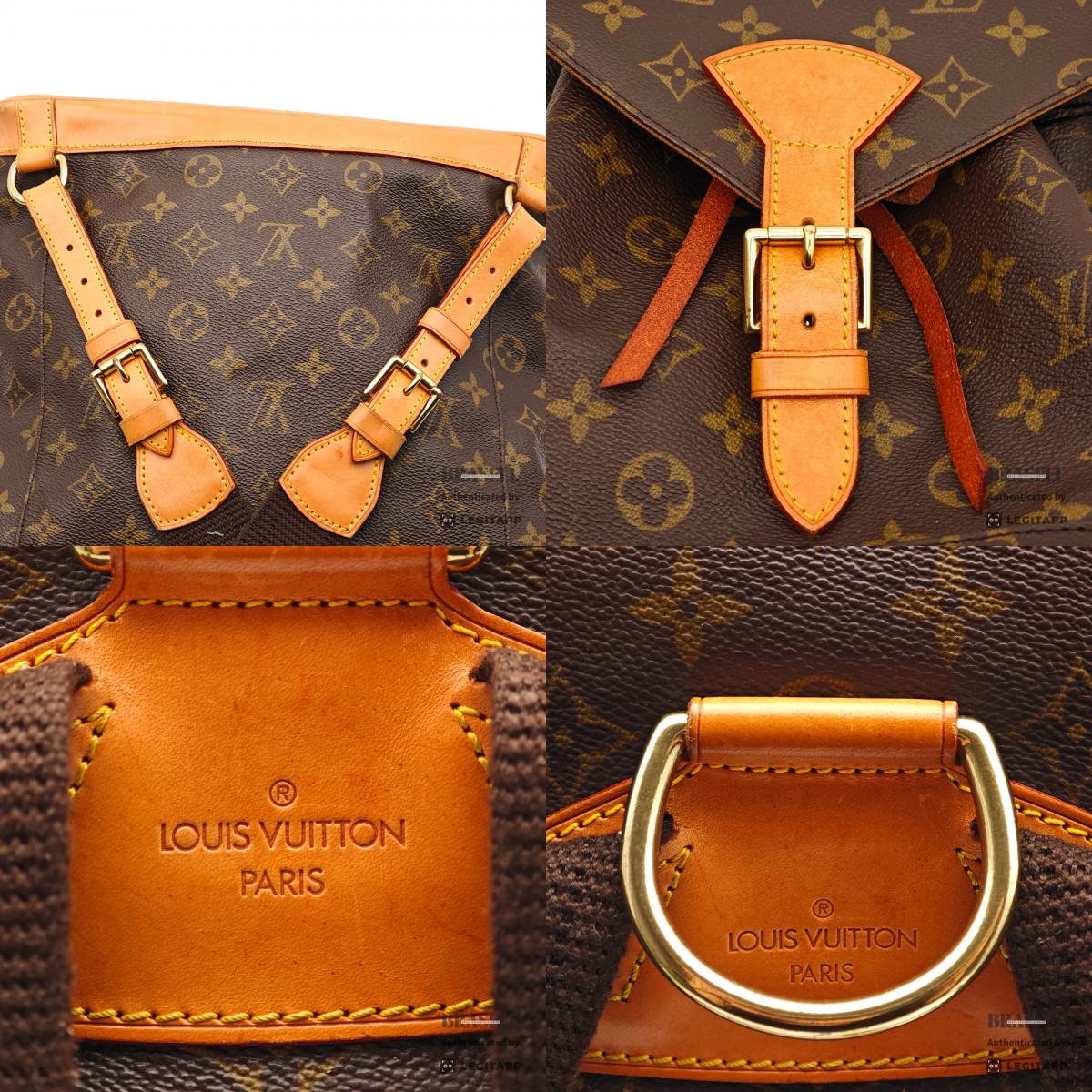 LOUIS VUITTON Montsouris GM Monogram Canvas Backpack M51135【ImportFeeFREE】