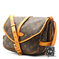 LOUIS VUITTON Saumur 30 Monogram Canvas Shoulder Bag M42256 【ImportFeeFREE】