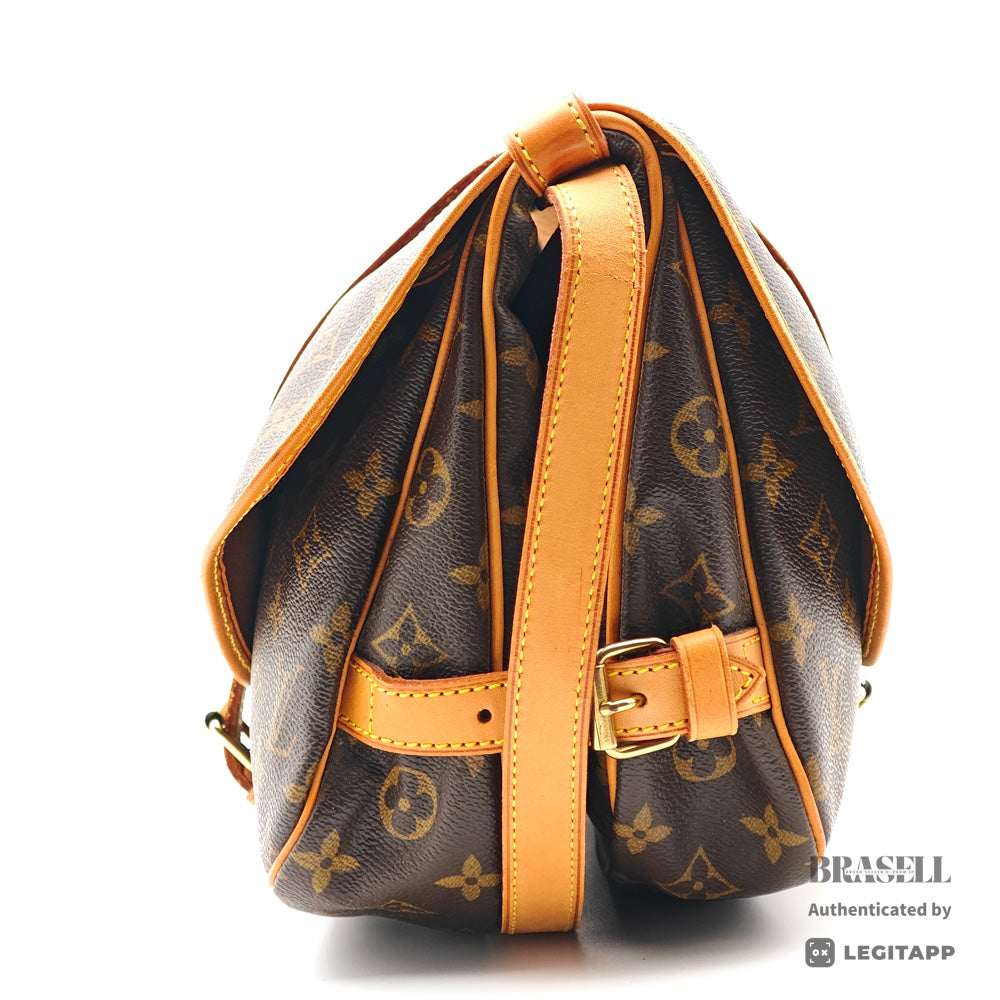 LOUIS VUITTON Saumur 30 Monogram Canvas Shoulder Bag M42256 【ImportFeeFREE】