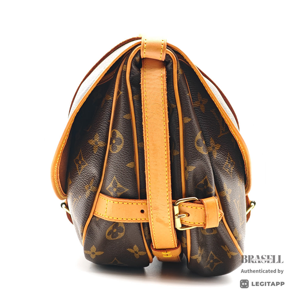 LOUIS VUITTON Saumur 30 Monogram Canvas Shoulder Bag M42256 【ImportFeeFREE】