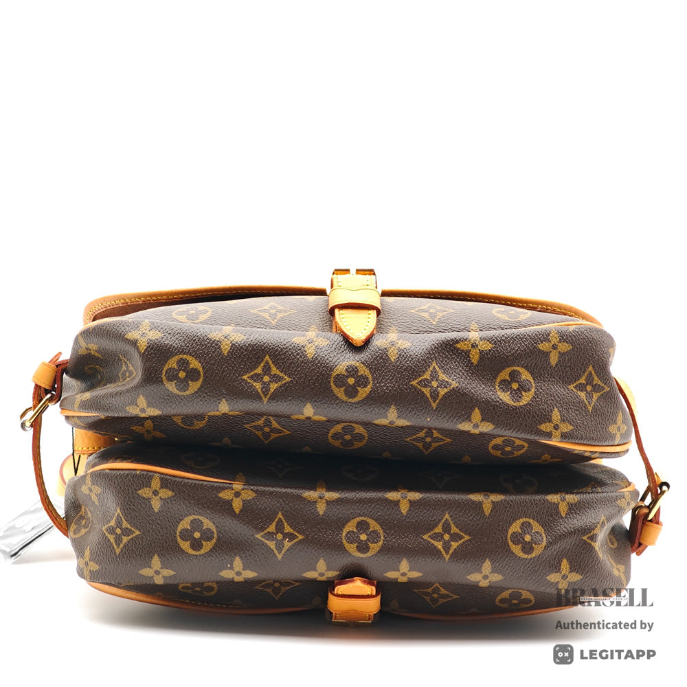 LOUIS VUITTON Saumur 30 Monogram Canvas Shoulder Bag M42256 【ImportFeeFREE】