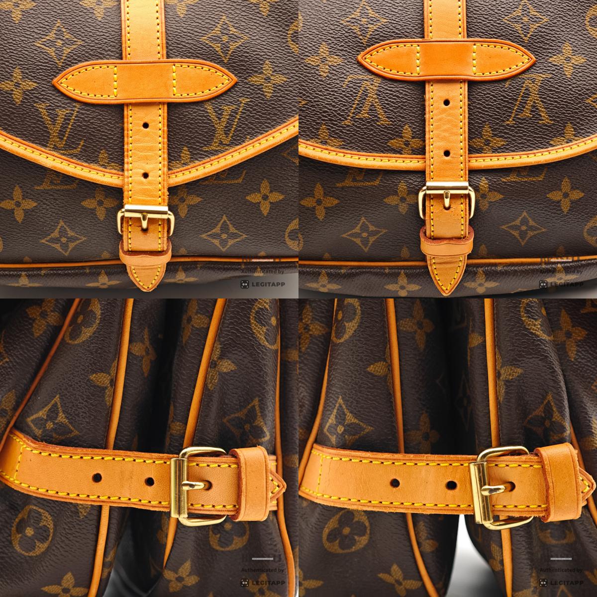 LOUIS VUITTON Saumur 30 Monogram Canvas Shoulder Bag M42256 【ImportFeeFREE】