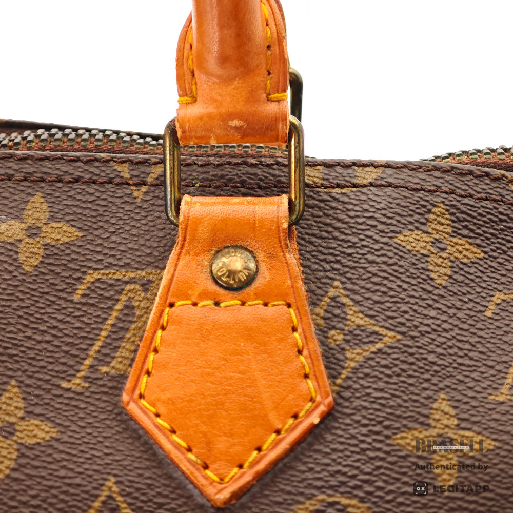 LOUIS VUITTON Speedy 35 Monogram Canvas Brown Hand Bag M41107 【ImportFeeFREE】