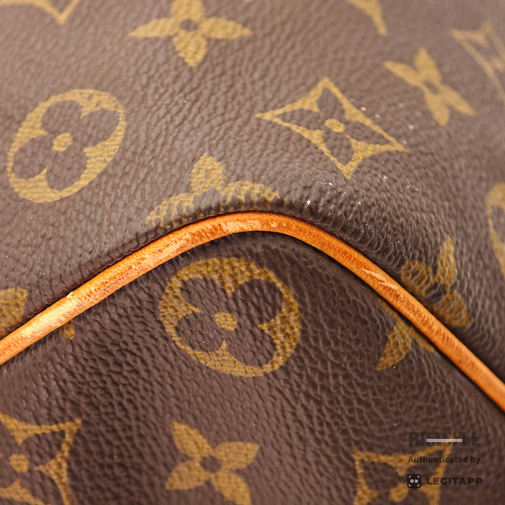 LOUIS VUITTON Speedy 35 Monogram Canvas Brown Hand Bag M41107 【ImportFeeFREE】