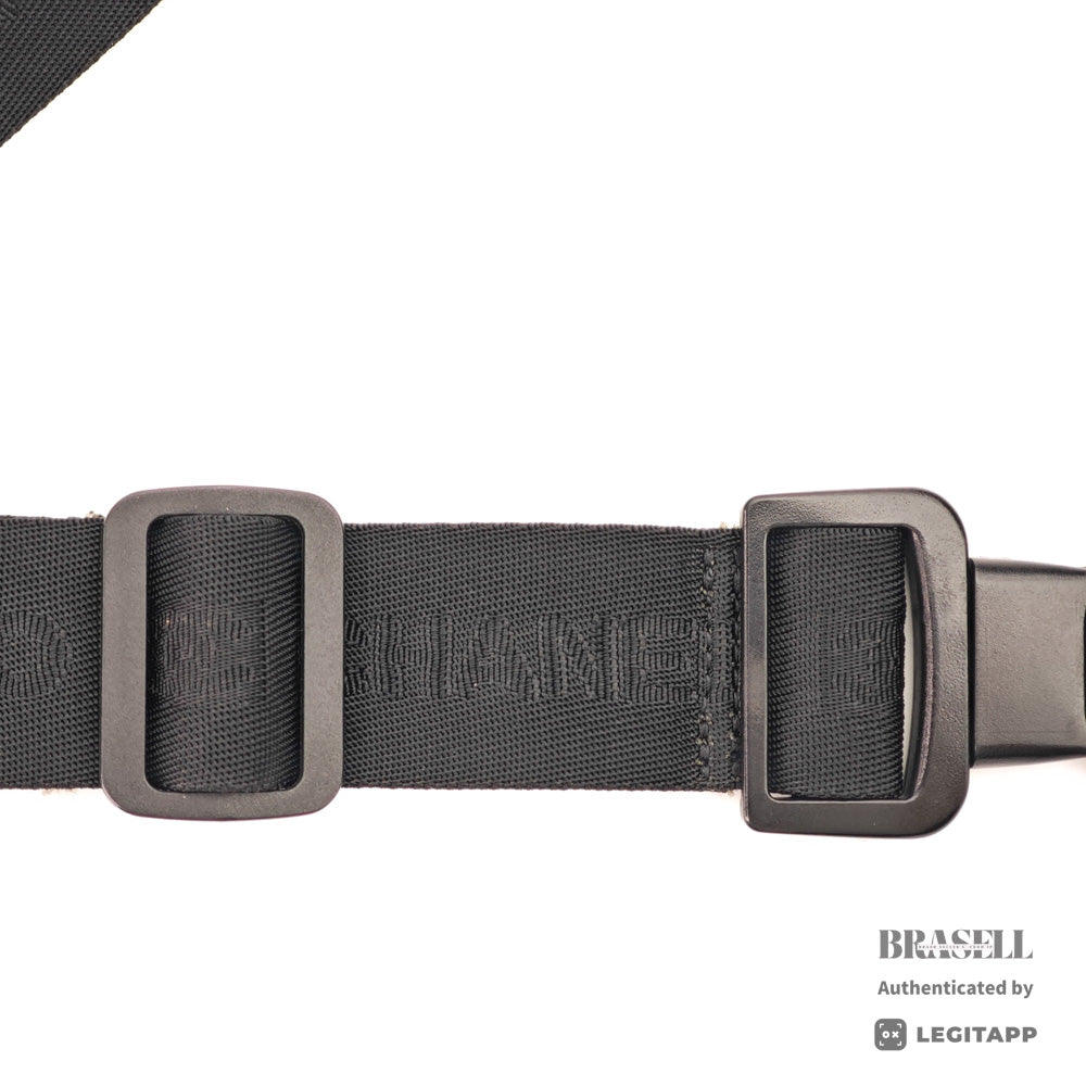 CHANEL Sports Coco Mark Nylon Canvas Black Waist Bag 【ImportFeeFREE】
