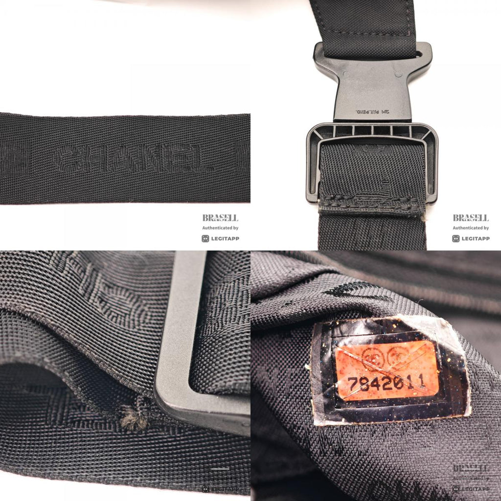 CHANEL Sports Coco Mark Nylon Canvas Black Waist Bag 【ImportFeeFREE】
