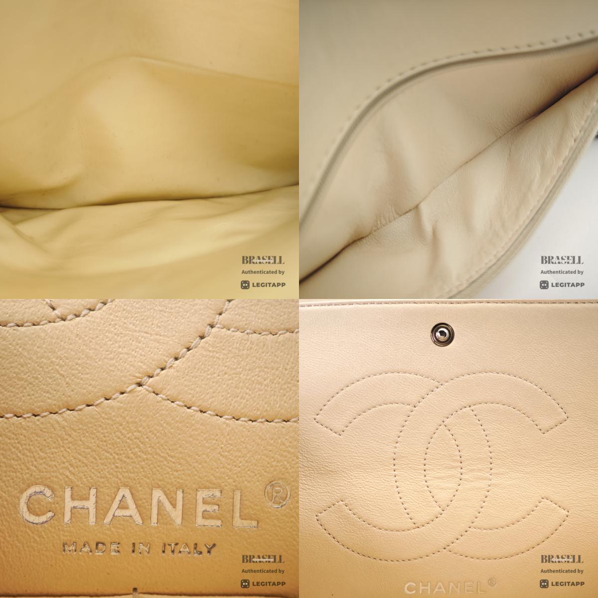 CHANEL 2.55 Matelasse Leather White Chain Shoulder Bag 【ImportFeeFREE】