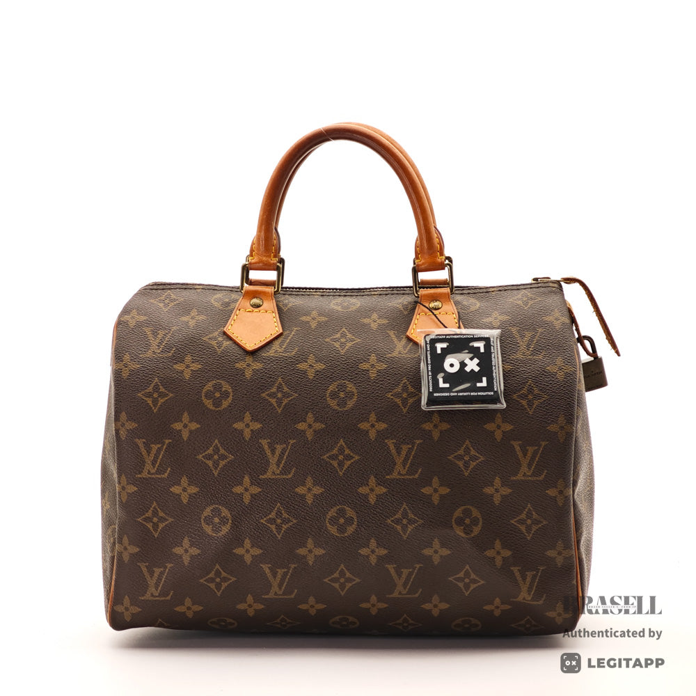LOUIS VUITTON Speedy 30 Monogram Canvas Brown Hand Bag M41526 【ImportFeeFREE】