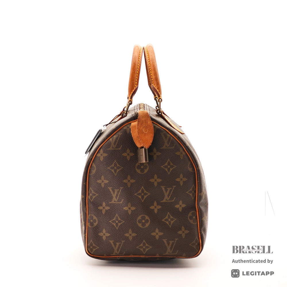 LOUIS VUITTON Speedy 30 Monogram Canvas Brown Hand Bag M41526 【ImportFeeFREE】