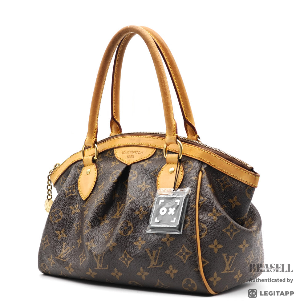LOUIS VUITTON Tivoli PM Monogram Canvas M40143 Brown Hand Bag 【ImportFeeFREE】