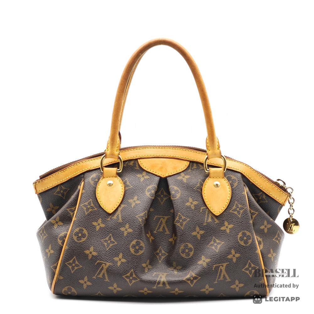 LOUIS VUITTON Tivoli PM Monogram Canvas M40143 Brown Hand Bag 【ImportFeeFREE】