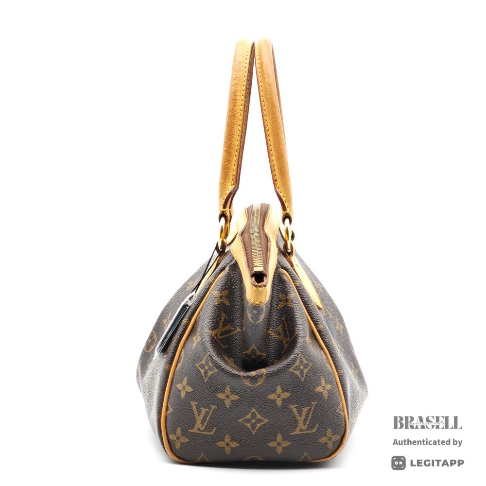 LOUIS VUITTON Tivoli PM Monogram Canvas M40143 Brown Hand Bag 【ImportFeeFREE】