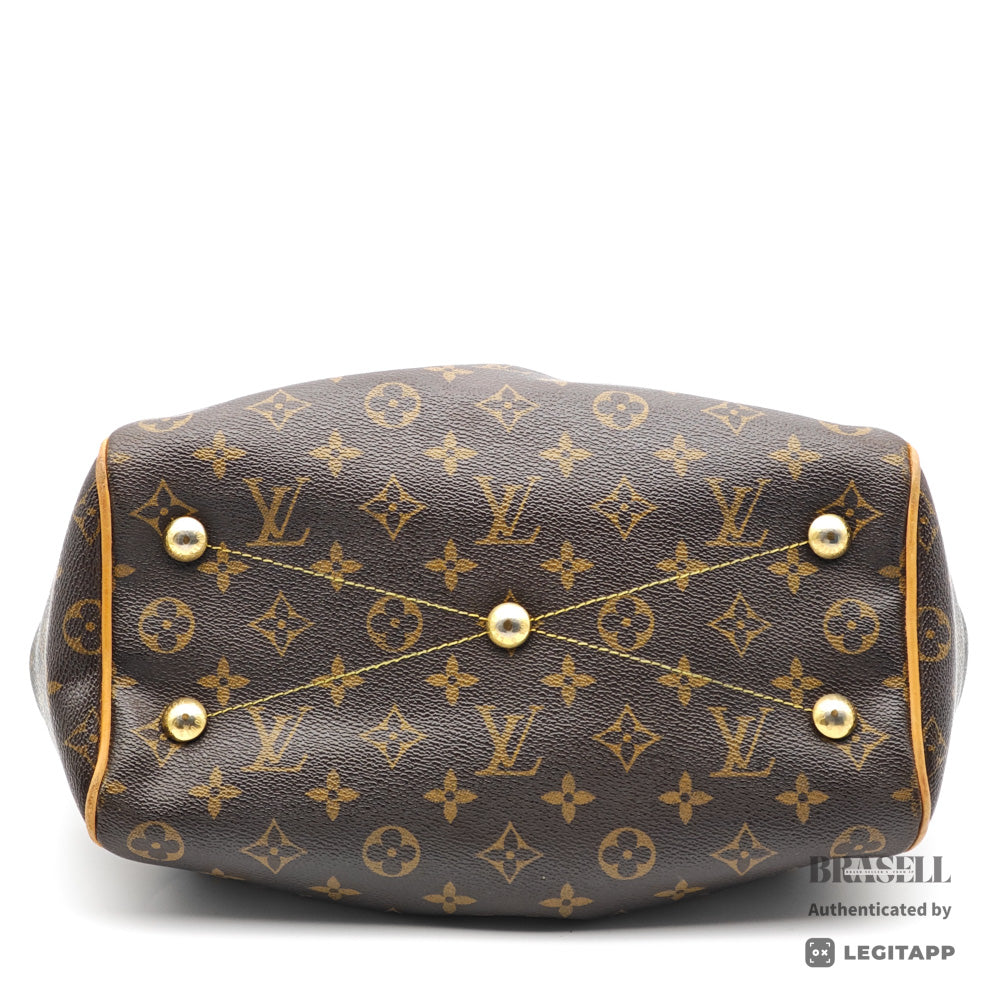 LOUIS VUITTON Tivoli PM Monogram Canvas M40143 Brown Hand Bag 【ImportFeeFREE】
