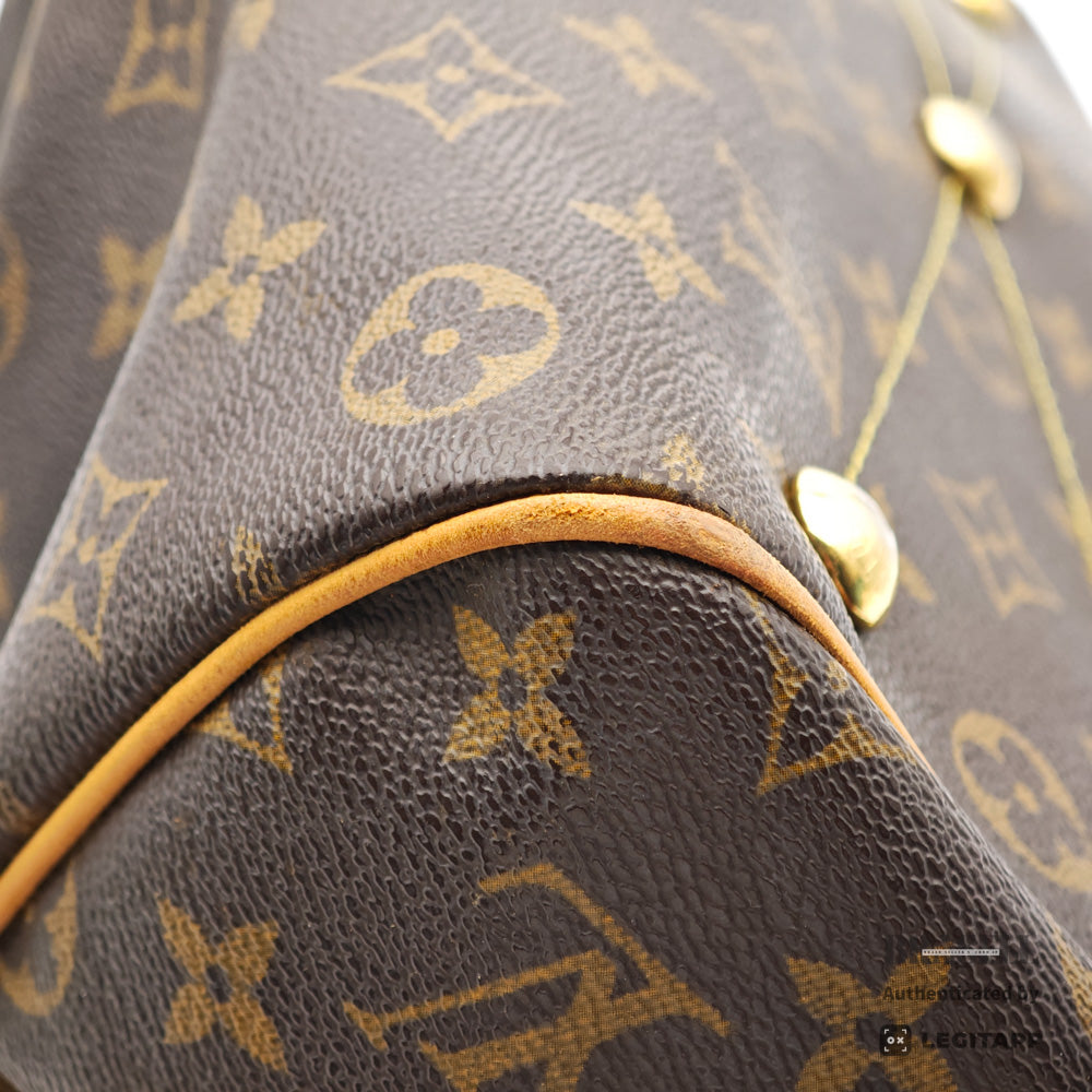 LOUIS VUITTON Tivoli PM Monogram Canvas M40143 Brown Hand Bag 【ImportFeeFREE】