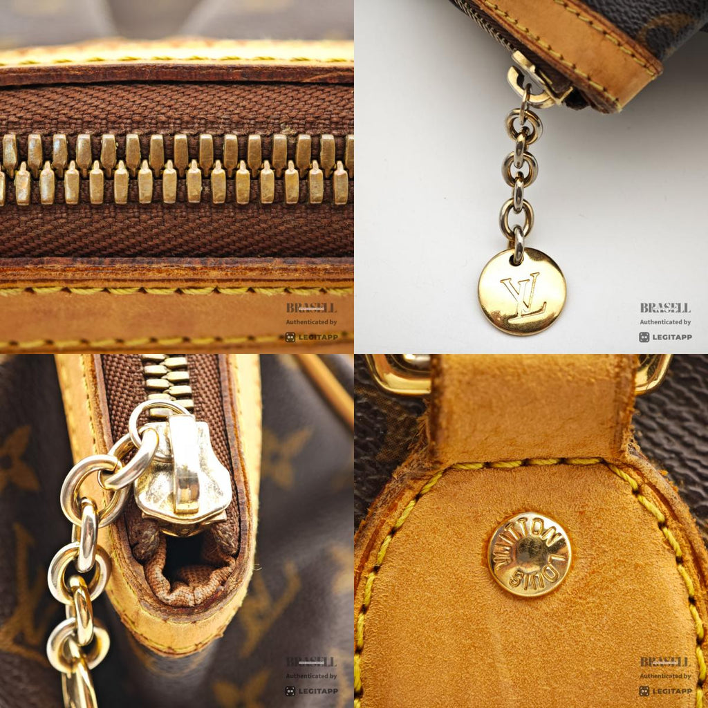 LOUIS VUITTON Tivoli PM Monogram Canvas M40143 Brown Hand Bag 【ImportFeeFREE】