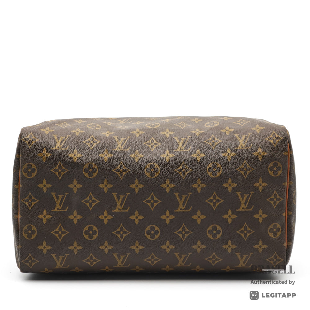LOUIS VUITTON Speedy 35 Monogram Canvas Brown Hand Bag M41107 【ImportFeeFREE】