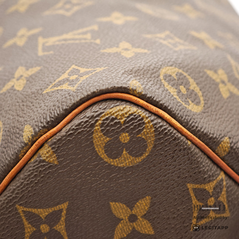 LOUIS VUITTON Speedy 35 Monogram Canvas Brown Hand Bag M41107 【ImportFeeFREE】