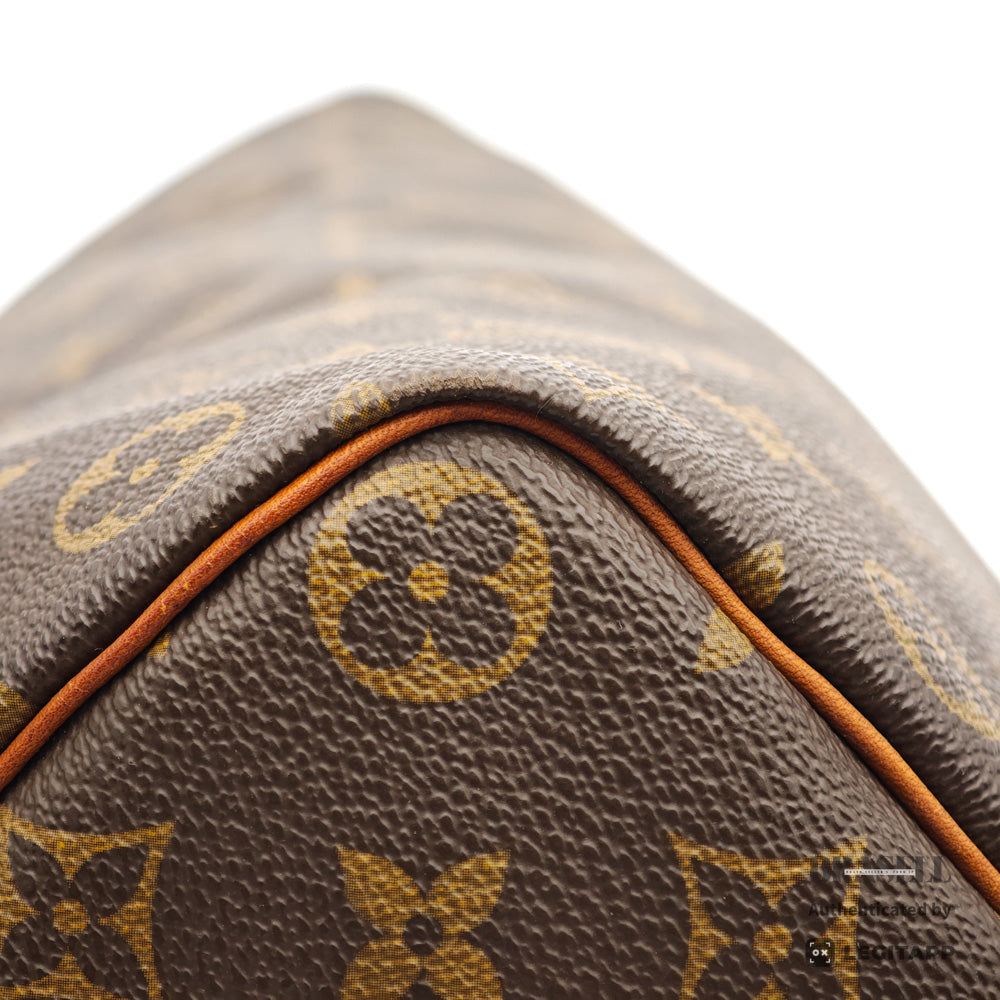 LOUIS VUITTON Speedy 35 Monogram Canvas Brown Hand Bag M41107 【ImportFeeFREE】