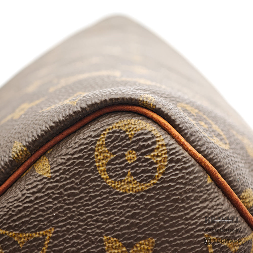 LOUIS VUITTON Speedy 35 Monogram Canvas Brown Hand Bag M41107 【ImportFeeFREE】